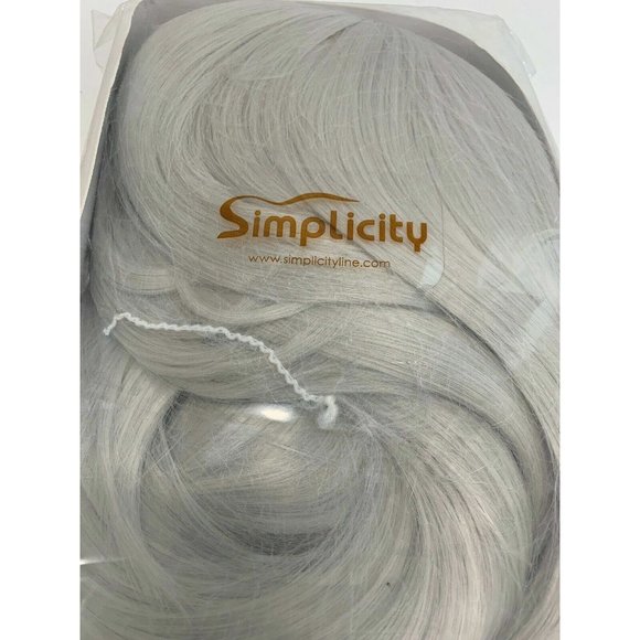 Long Flowing Silver Wig 40" Role Play Dress up Halloween Parties Wig Cap  NEW - Picture 10 of 12